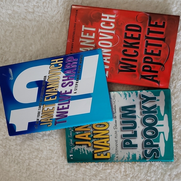 Janet Evanovich Other - Janet Evanovich Books Stephanie Plum Wicked Appetite Twelve Sharp Set 3 Hardback